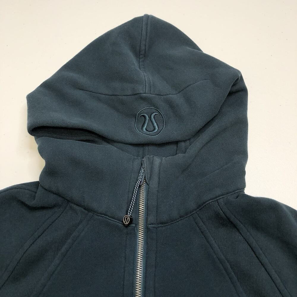 Lululemon Women Dark Green Scuba Oversized Half Zip Hoodie Sweatshirt XS S - Picture 5 of 7